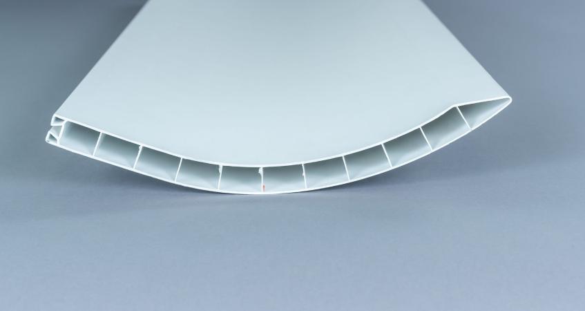 white mono-extrusion plastic profile
